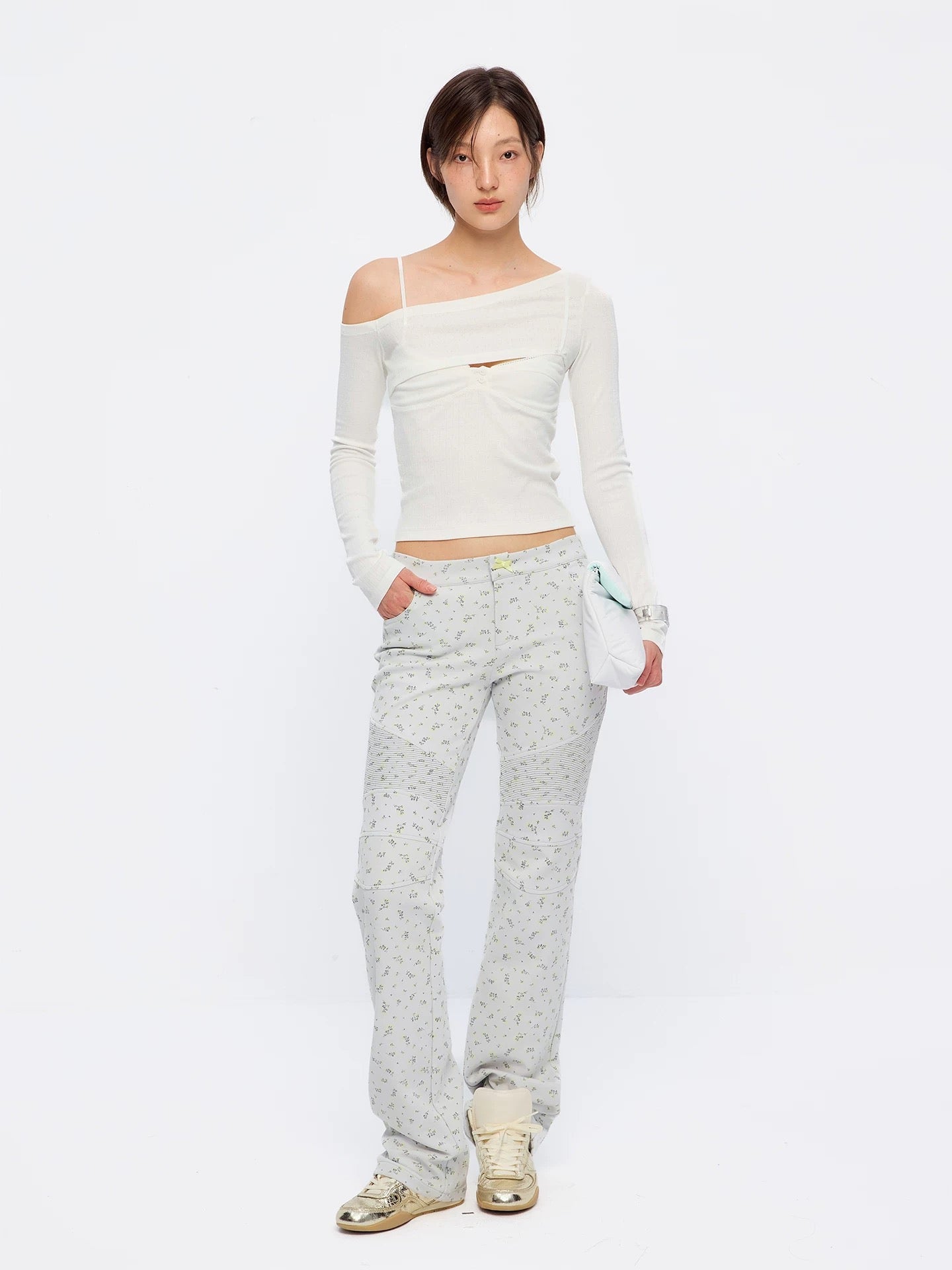 9266studio｜25aw Ditsy floral long pants