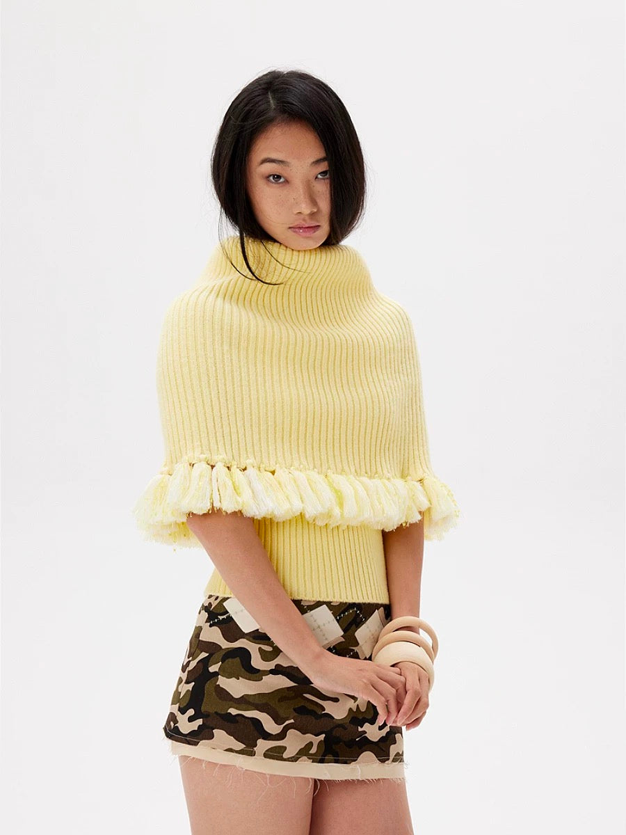 9266studio｜Knit off-shoulder vest top
