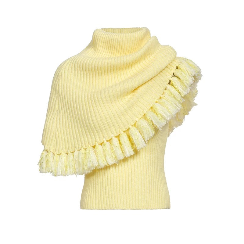 9266studio｜Knit off-shoulder vest top