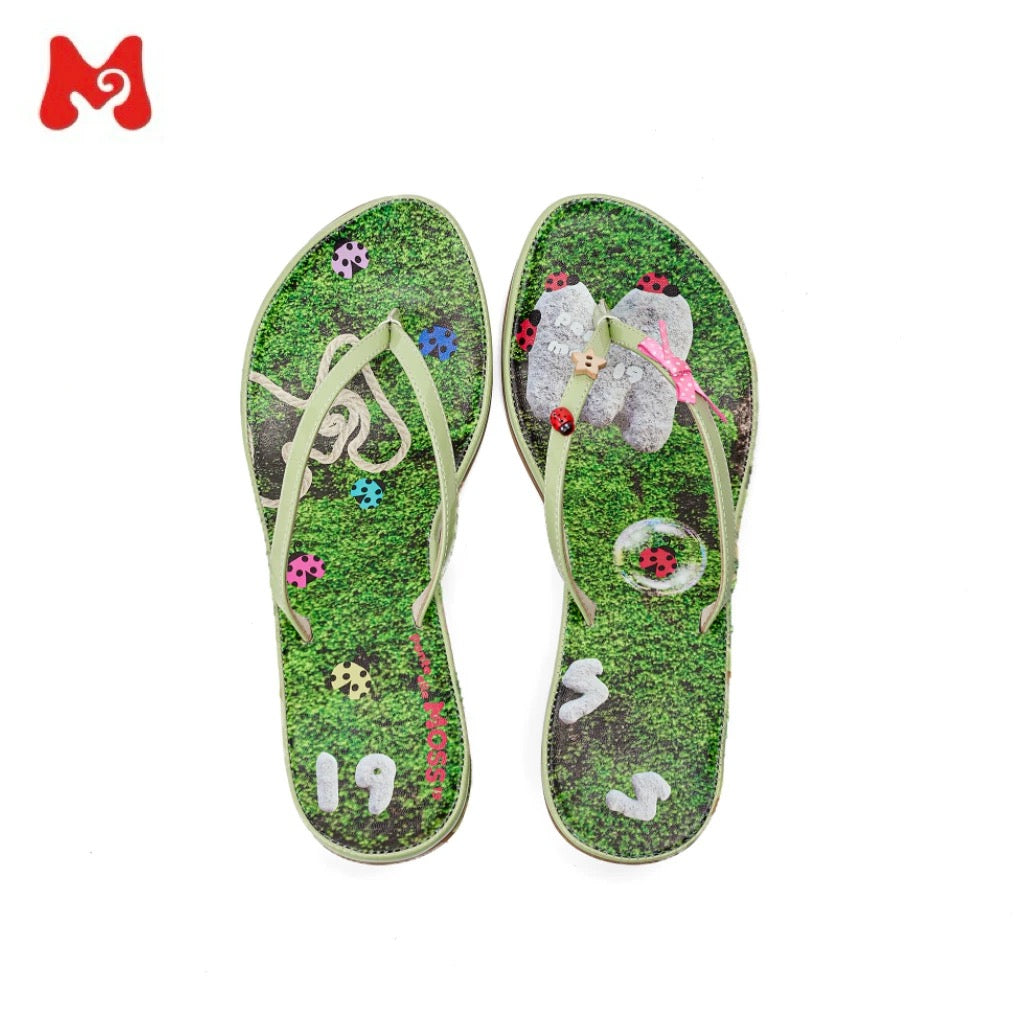 PonteAlleMoss｜Moss & Ladybug Print Sandals