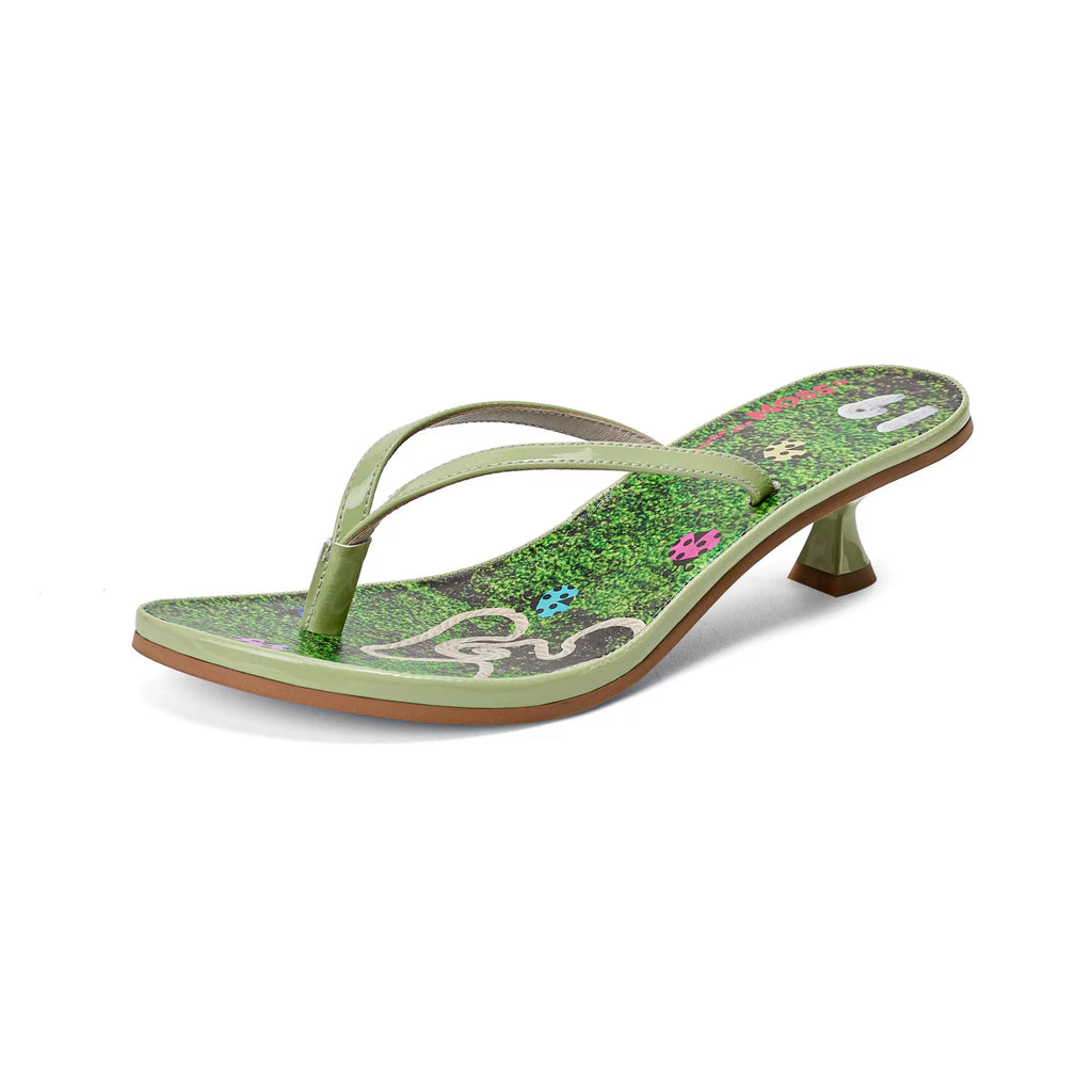 PonteAlleMoss｜Moss & Ladybug Print Sandals