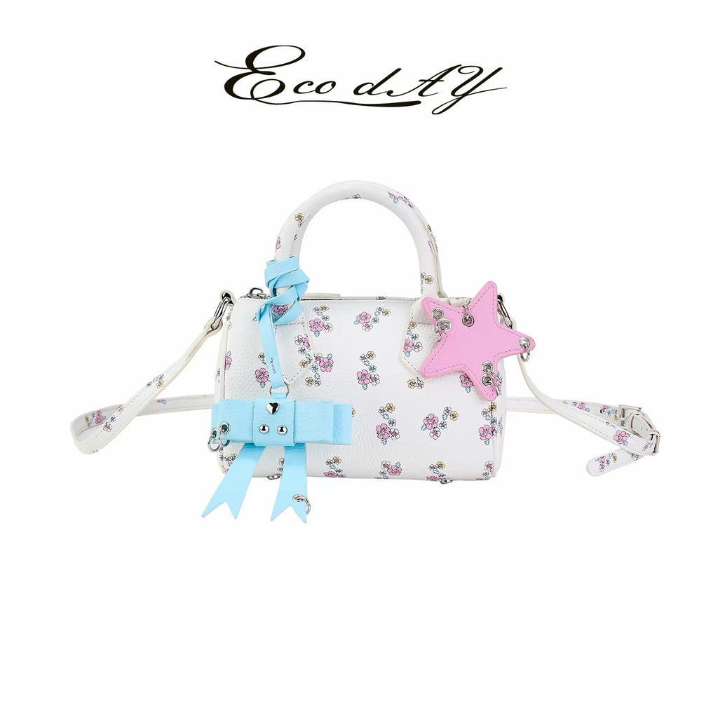 ECODAY｜Celebrity-Inspired Bow Boston Bag