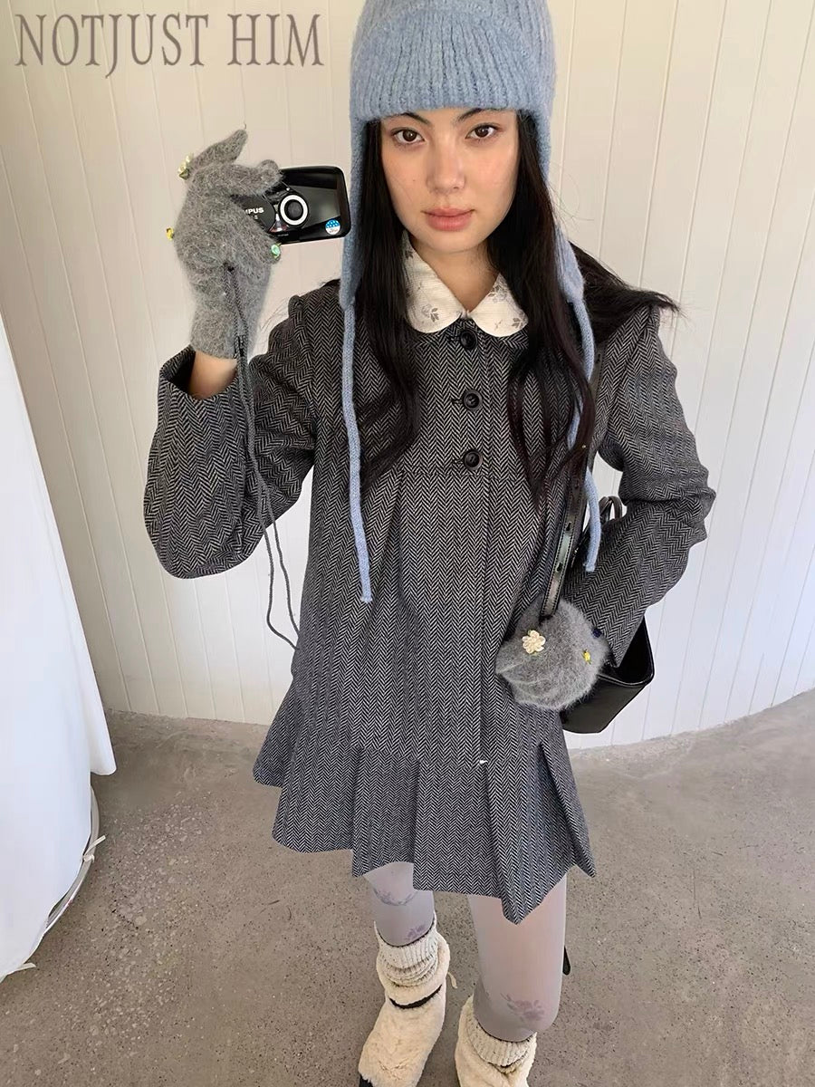 NOTJUSTHIM｜Hokkaido Girl Wool Skirt Set