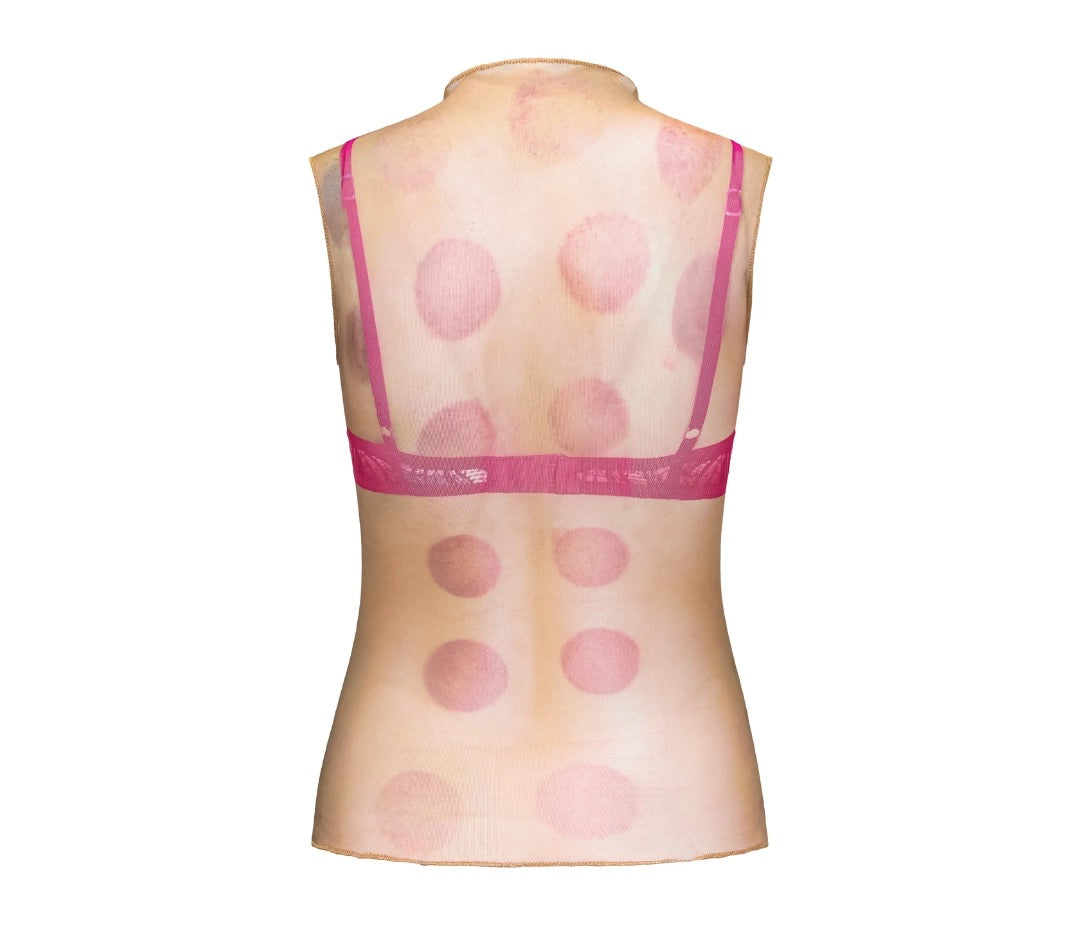 HuDieGongZhu｜Sheer Mesh Statement Vest
