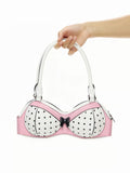 HuDieGongZhu｜Pink Polka Dot Bra Bag