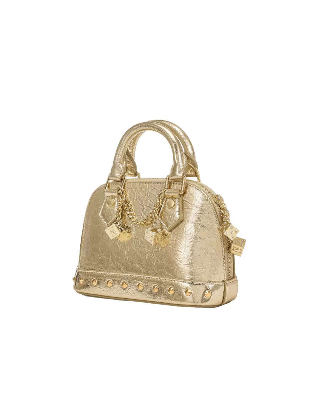 NeonPeachOffice｜Limited Champagne Studded Shell Bag