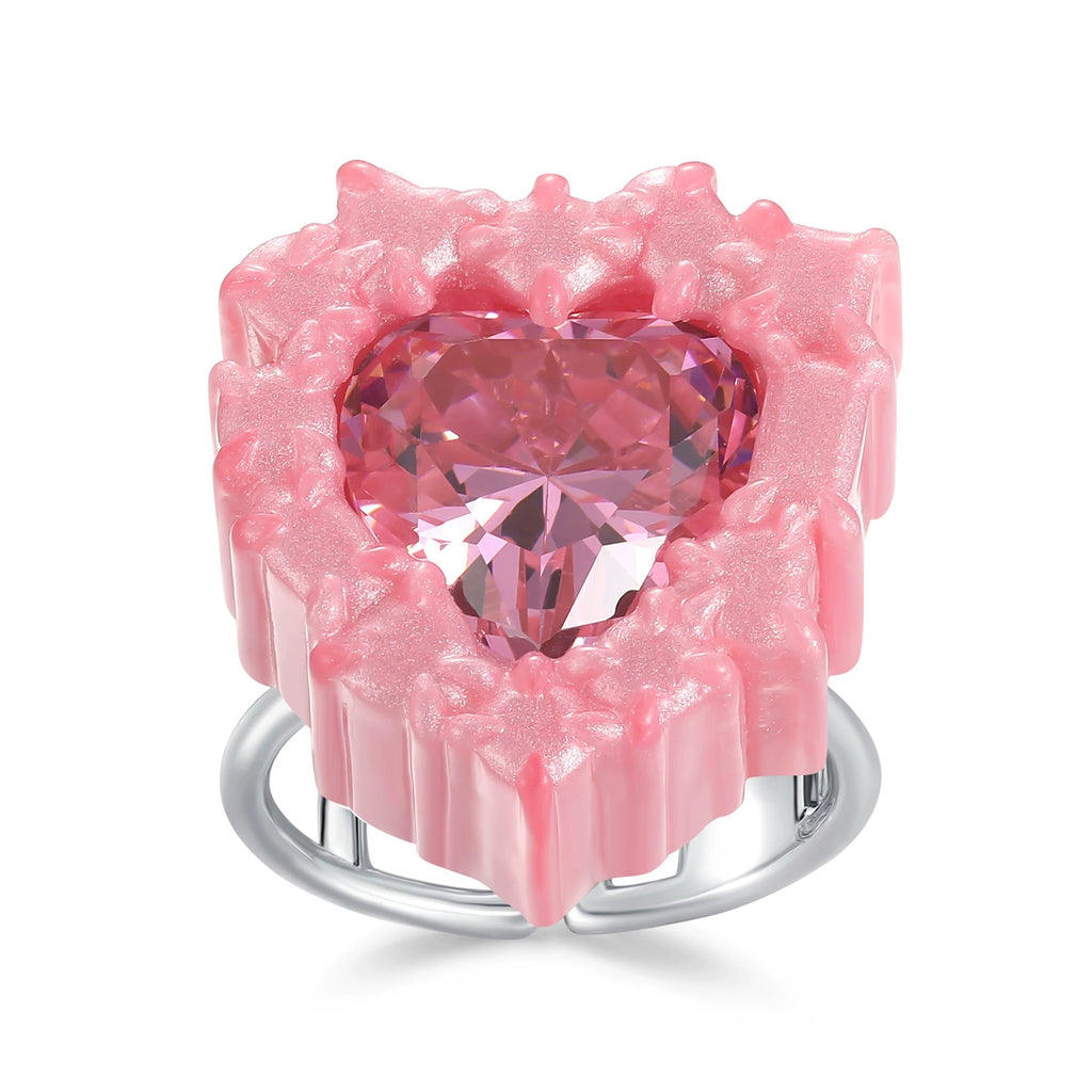 TysGrocery｜Pray2 Gemstone Resin Open Ring