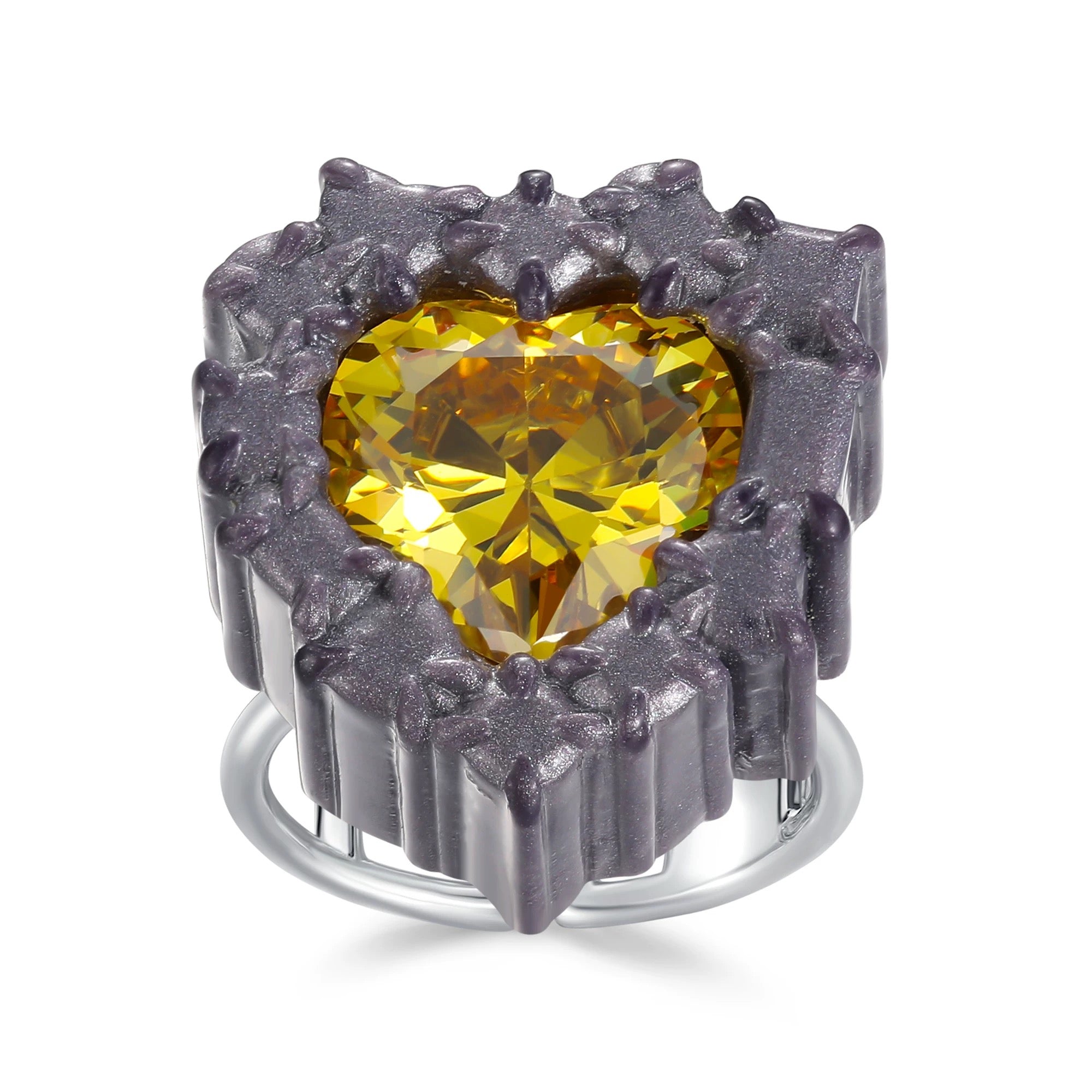 TysGrocery｜Pray2 Gemstone Resin Open Ring