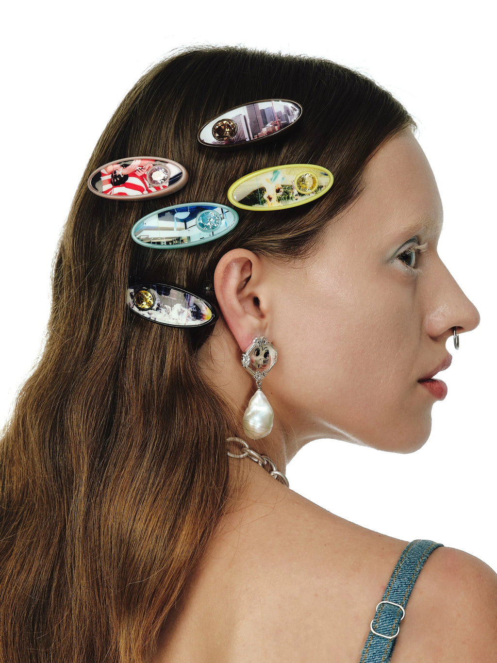 TysGrocery｜23 PRAY Oval Gem Hair Clip