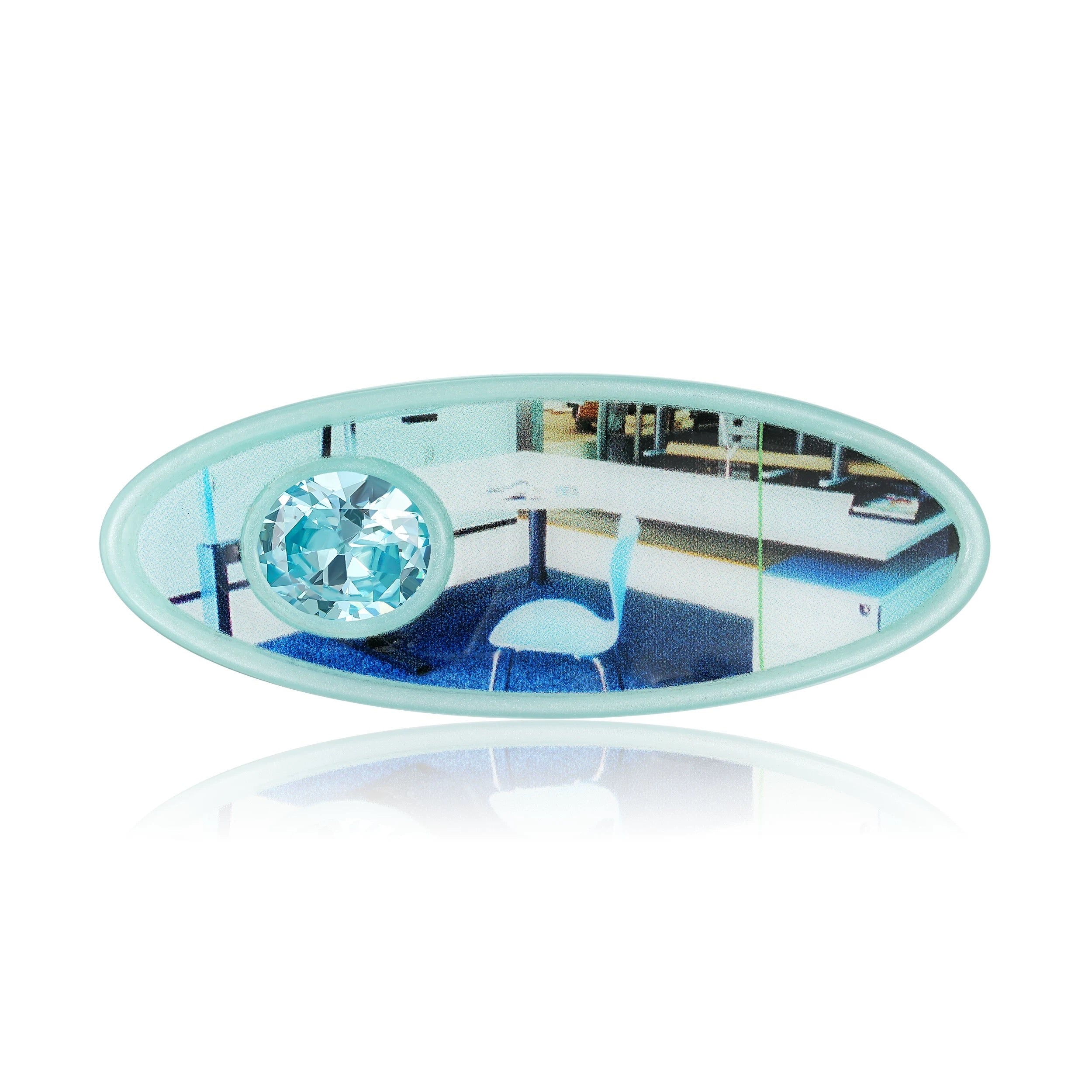 TysGrocery｜23 PRAY Oval Gem Hair Clip