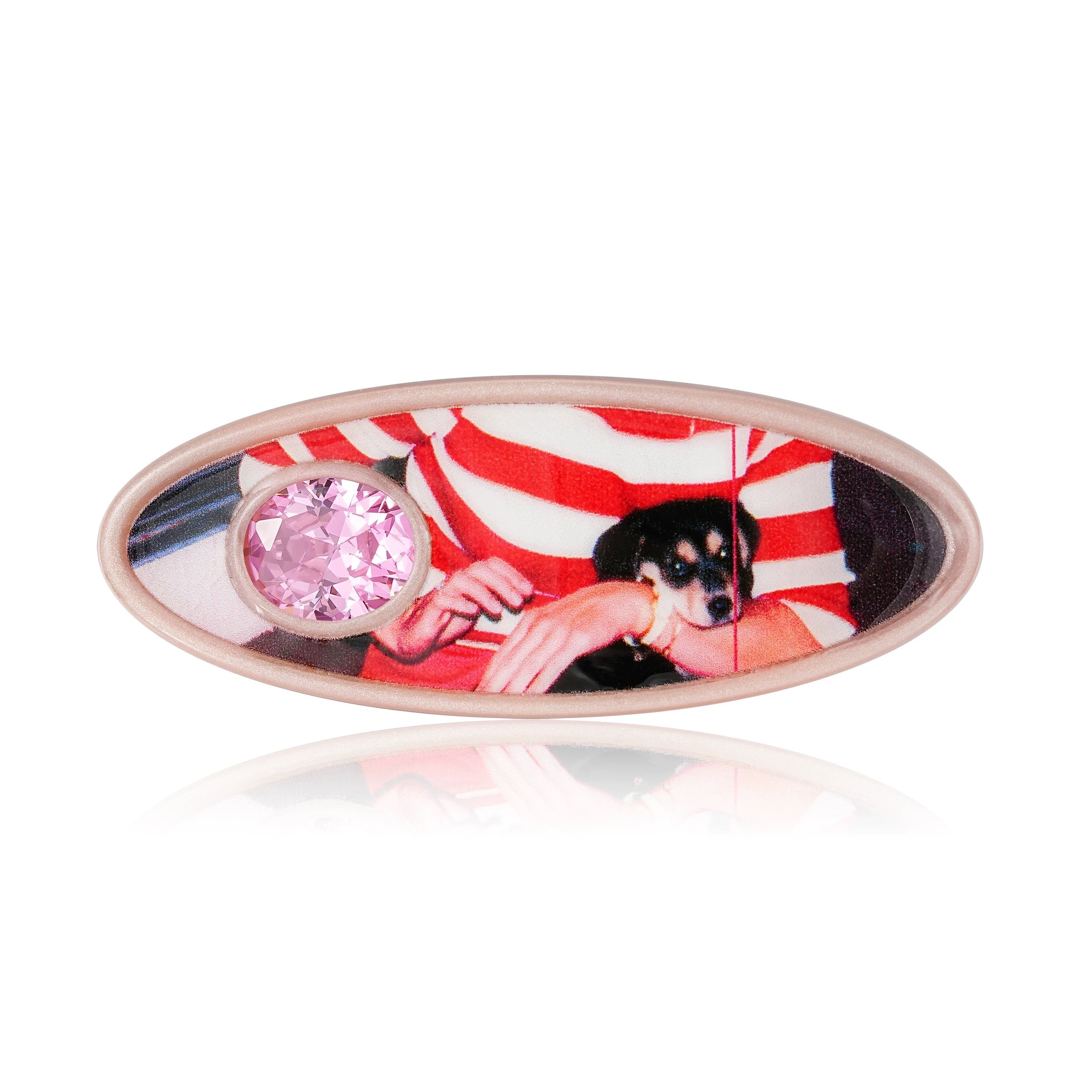 TysGrocery｜23 PRAY Oval Gem Hair Clip