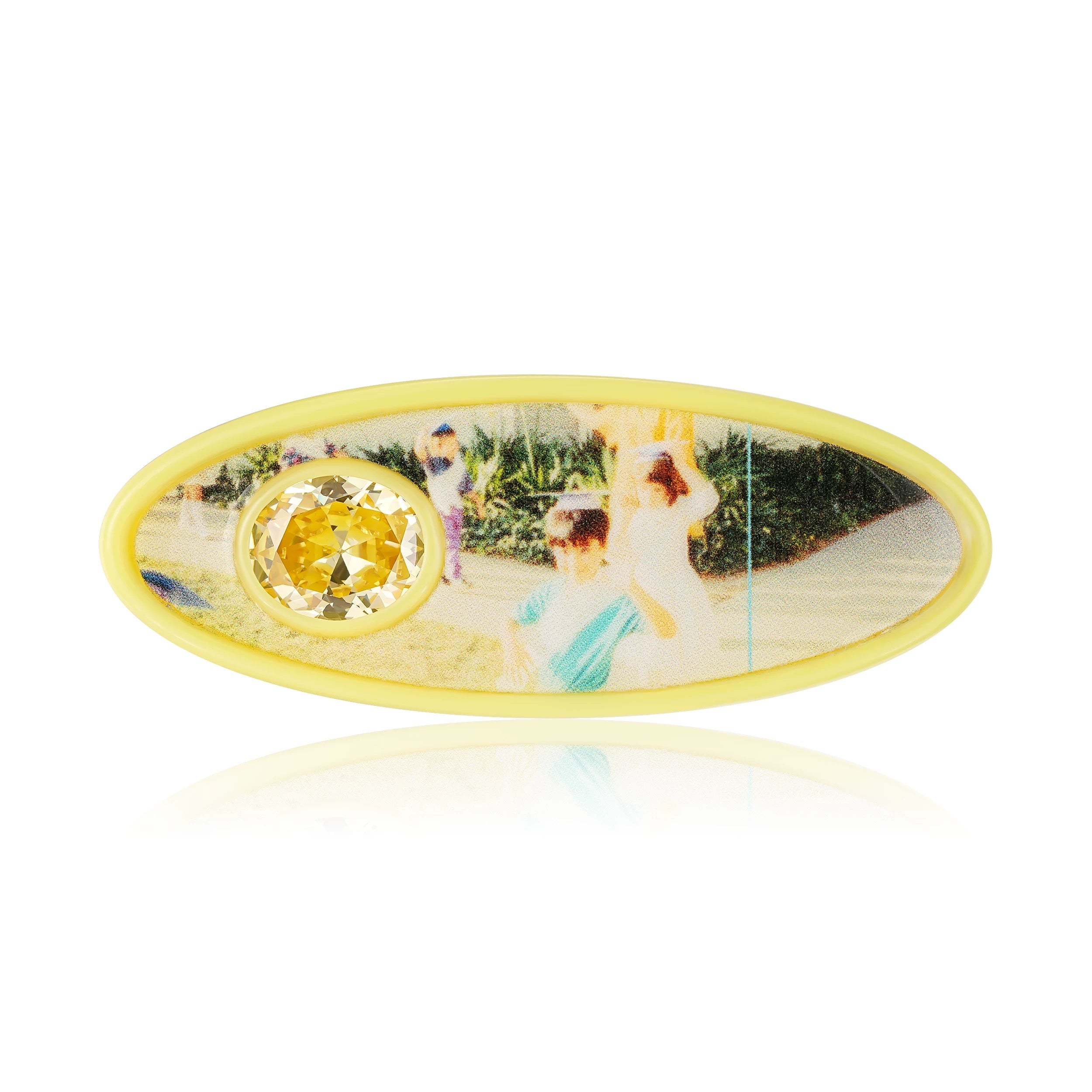 TysGrocery｜23 PRAY Oval Gem Hair Clip