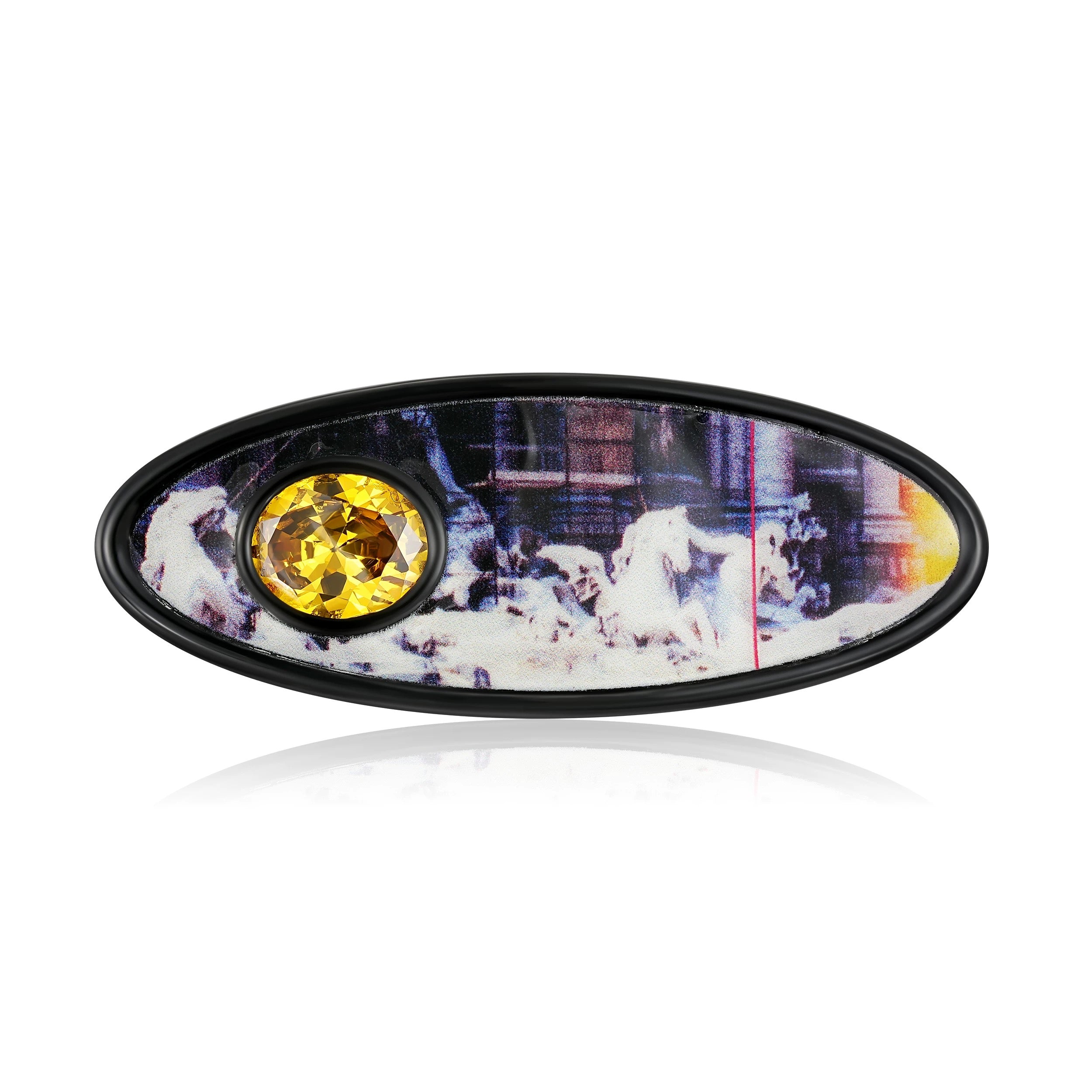 TysGrocery｜23 PRAY Oval Gem Hair Clip