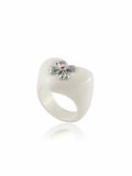 tokokkino｜Multicolor Heart Acrylic Fashion Ring