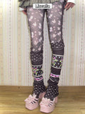 LIS CALLA｜IT KISSED ME” Brown Bunny Illustration Tights