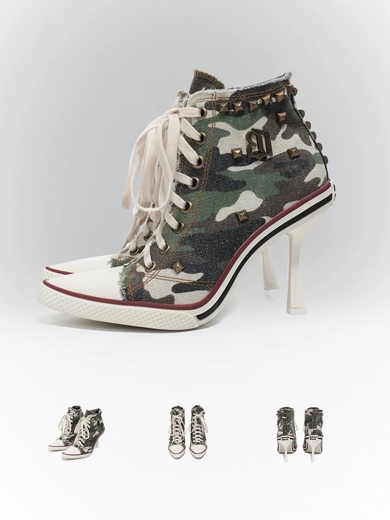UNICORN BLOOD｜Gal Punk Studded Low-Heel Shoes