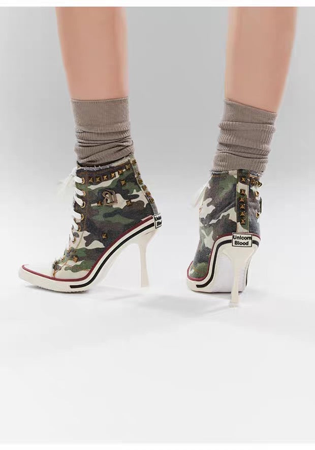 UNICORN BLOOD｜Gal Punk Studded Low-Heel Shoes