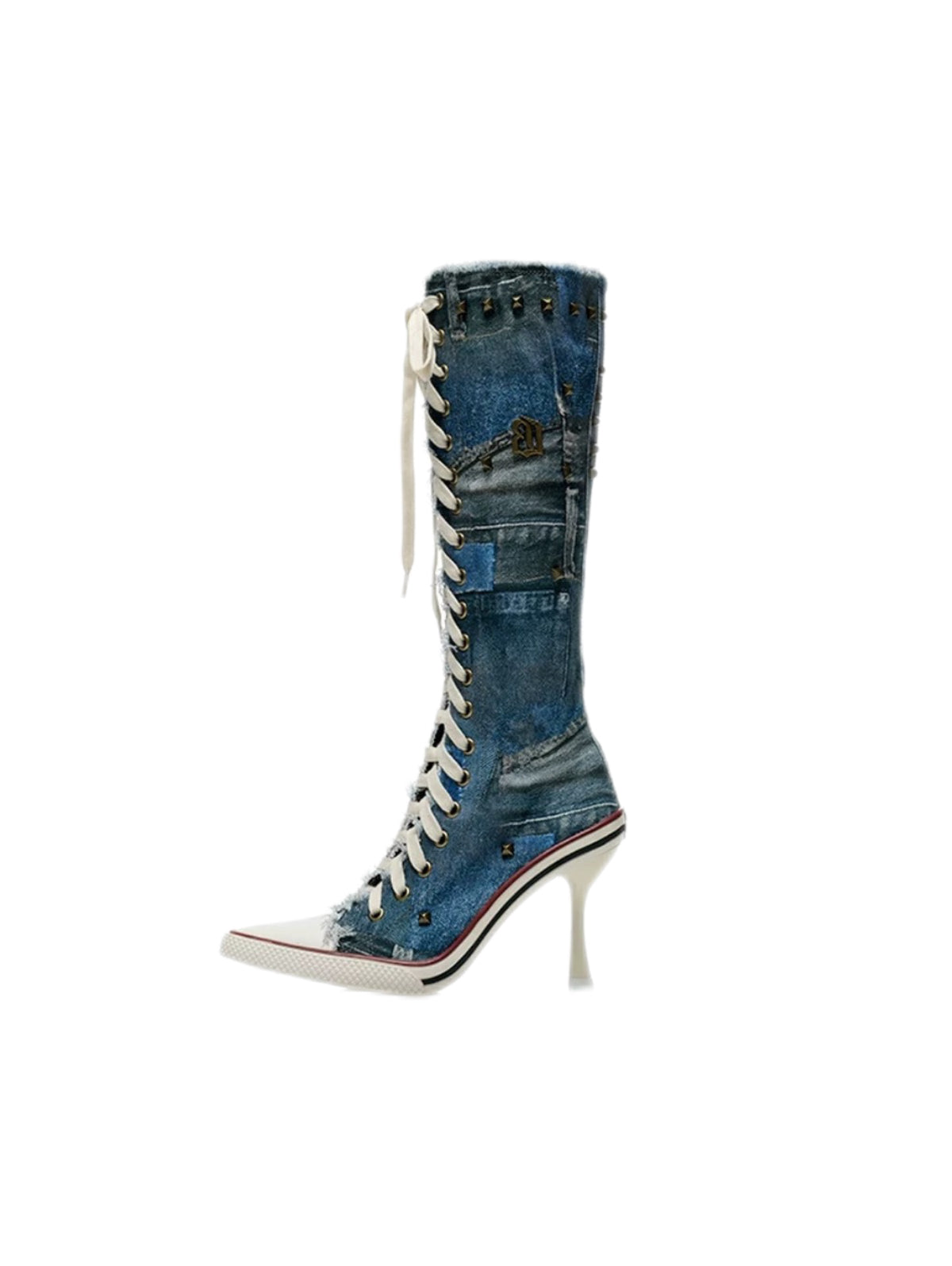 UNICORN BLOOD｜Gal Punk Studded Knee-High Boots