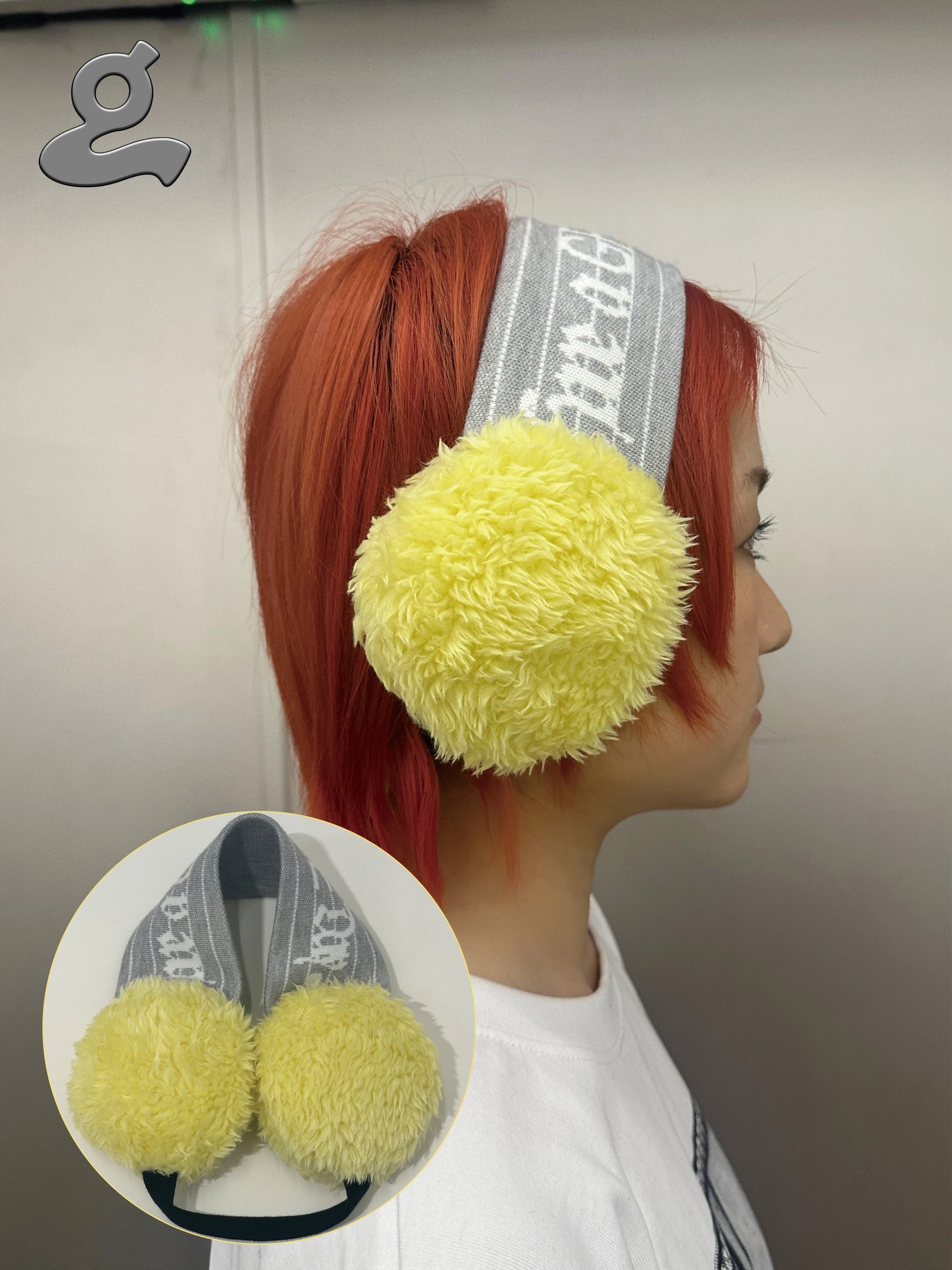 Grape｜25aw Music Knit Letter Earmuffs
