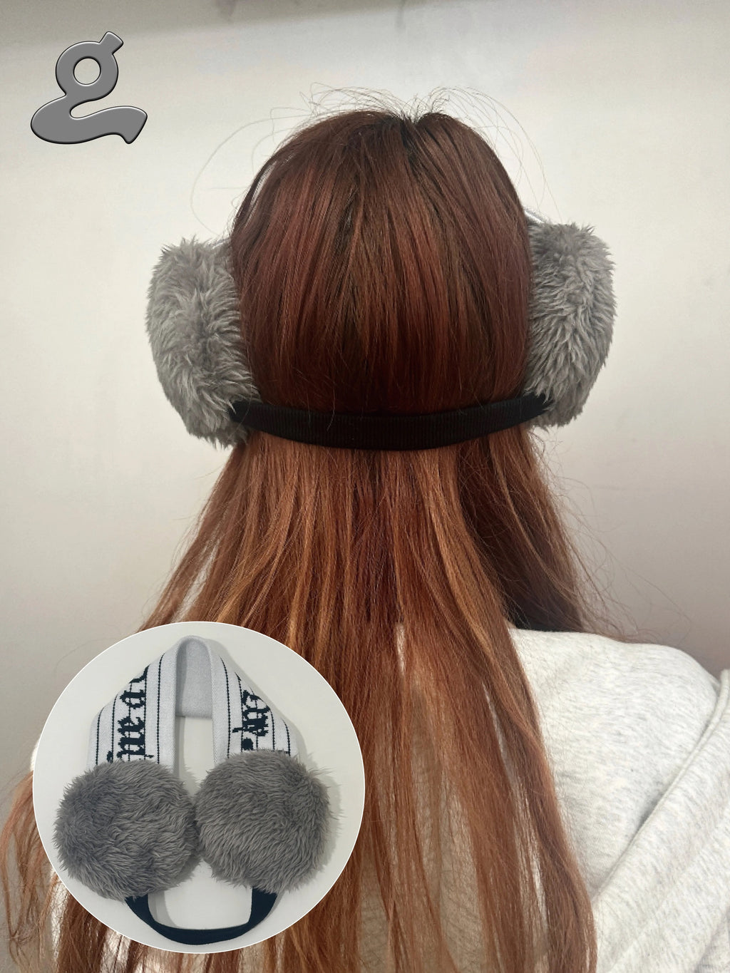 Grape｜25aw Music Knit Letter Earmuffs