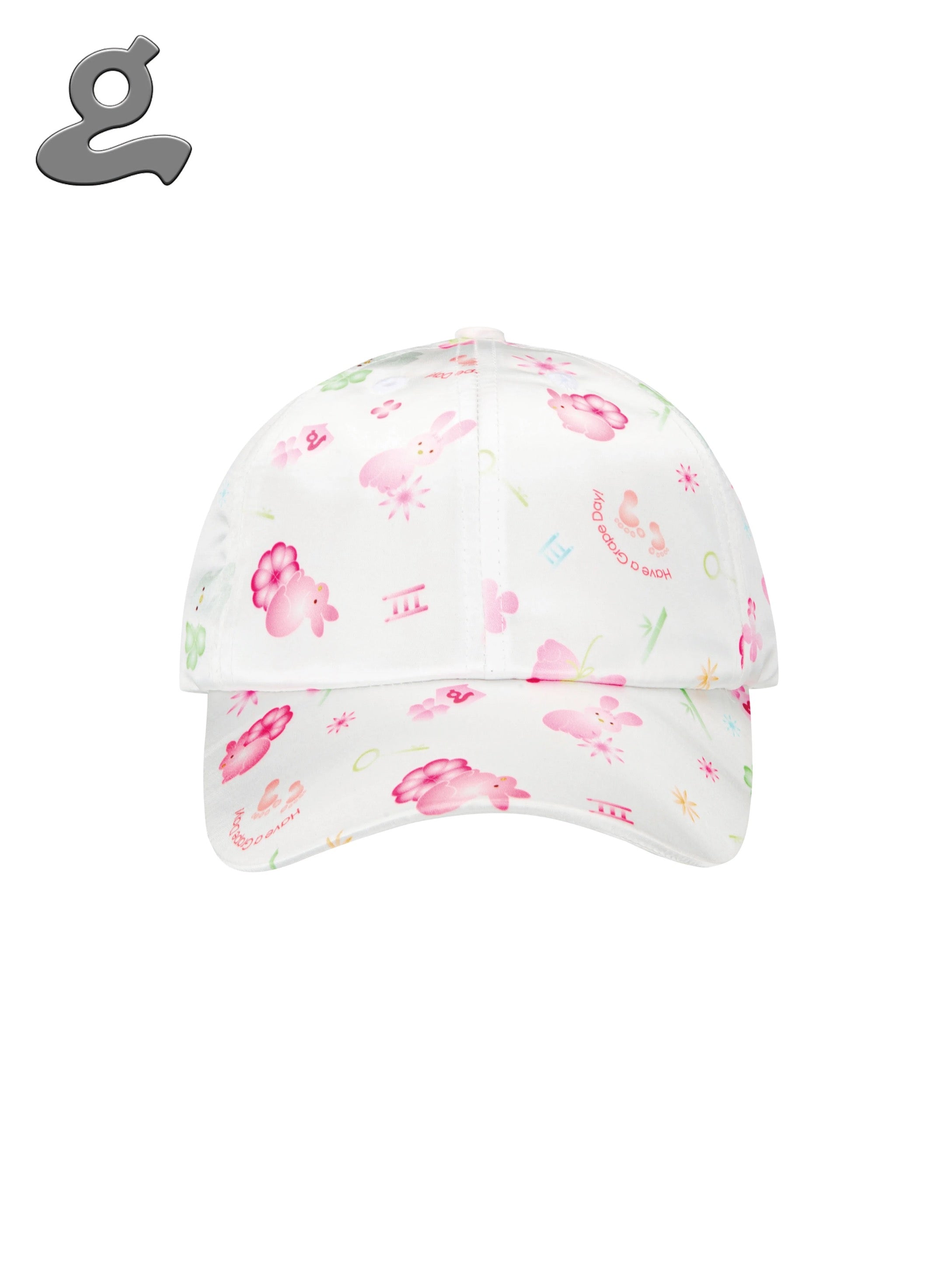 Grape｜Printed Satin Baseball Cap